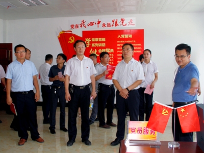 梁山县委常委、组织部部长王建一行莅临优发国际机械调研